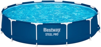 Steel Pro™ Frame Pool ohne Pumpe Ø 366x76 cm, dunkelblau, rund