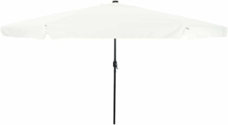 vidaXL Gartenparasol Weiß und Schwarz 395 x 395 x 245 cm 42003644