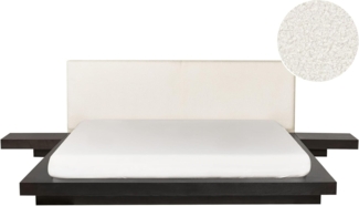 Bett mit Lattenrost ZEN 180 x 200 cm Holz Dunkler Holzfarbton