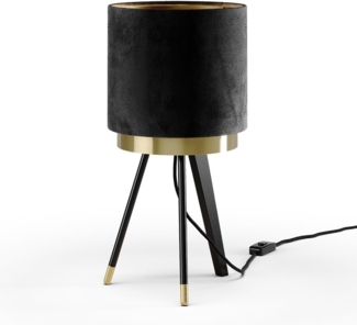 Tischlampe Goldamo Schwarz 23 x 46 cm Vicco