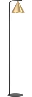 Eglo 99594 Stehleuchte NARICES schwarz messing-gebürstet, gold L:29,5 B:22 H:162cm mit Fußtrittschalter