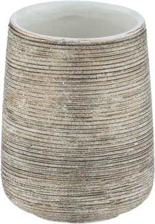 WENKO Zahnputzbecher Zahnputzbecher FEDIO, Gold, Ø 8 cm