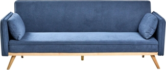 Schlafsofa ASAA Stoff Blau