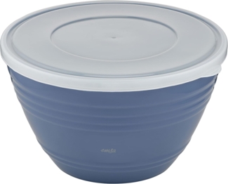 Emsa Rührschüssel Emsa K32541 Prep&Bake Kunststoff-Rührschüssel 4,15 L, Kunststoff, (1-tlg), Deckel, rutschfester Boden, Ausgießlippe, spülmaschinenfest, 4,15 L