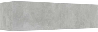 vidaXL Lowboard Betongrau 120×30×30 cm Spanplatte