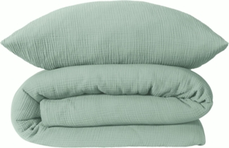 Schiesser Bettwäsche Molly aus supersofter Musselin-Qualität in gedeckten Farben, Musselin, Made in Green