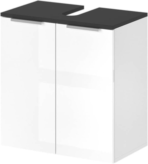 Waschbeckenunterschrank Otis Weiß Hochglanz 58 x 60 cm Vicco