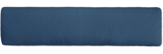 Traumschlaf Basic Single Jersey Seitenschläferkissen Bezug|40x200 cm| dunkelblau