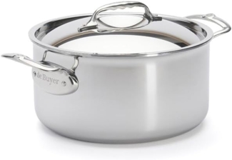 De Buyer Affinity Bratentopf Edelstahl mit Deckel 24 cm
