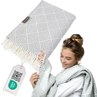 Plaid Kuscheldecke flauschig Sommerdecke Tagesdecke 150x200 cm, SEI Design, Wohndecke Tagesdecke Flauschig weich – hochwertige Verarbeitung