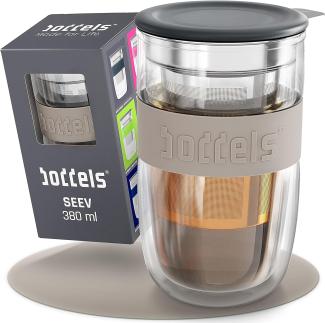 Boddels Glasbecher Seev 380 ml taupe