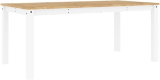 vidaXL Esstisch Panama Weiß 180x90x75 cm Massivholz Kiefer 4005710