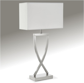 tectake Schreibtischlampe Tischleuchte Avina, modernes Design, 60W, Charmante Tischleuchte in modernem Design