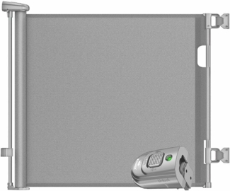 KIDIZ® Treppenschutzgitter Türschutzgitter ausziehbar bis 140/180cm | kindersicheres Treppengitter für Babys & Haustiere | Schutzgitter Treppen & Türen Absperrgitter inkl. Bodenanker & Montagezubehör Hellgrau, 0-180cm