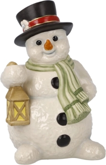 Goebel Figur Schneemann Heller Winterabend, Dekofigur, Steingut, Bunt, 11. 5 cm, 66703971