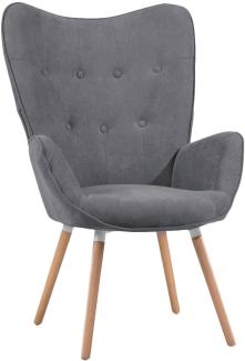 MEUBLE COSY Lehnstühle Vintager Retro Sessel Polstersessel Stoff Lounge Sessel Clubsessel Fernsehsessel