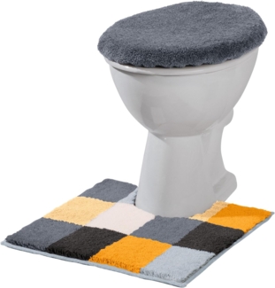 Erwin Müller Badematte WC-Umrandung "Kreta", Höhe 20 mm, eckig, Karo