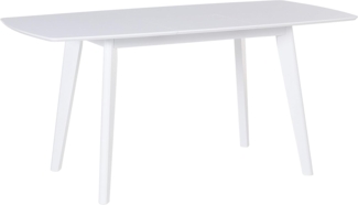 Esstisch weiß 120/160x80 cm ausziehbar SANFORD
