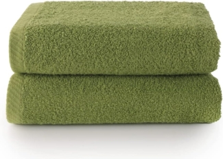 Top Towel - Plus - Große Badetücher - Badezimmerhandtücher - 2 Gesichts- oder Bidethandtücher - 30x50 cm - 100 % Baumwolle - Blatt