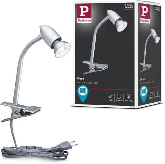 Paulmann No. 95425 Klemmspot LED Gesa Chrom matt 1x3,5W GU10 mit Schalter