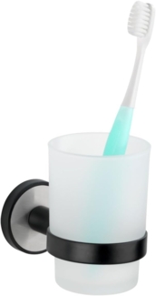 WENKO Zahnputzbecher UV-Loc® Udine, befestigen ohne Bohren mit innovativem Klebesystem