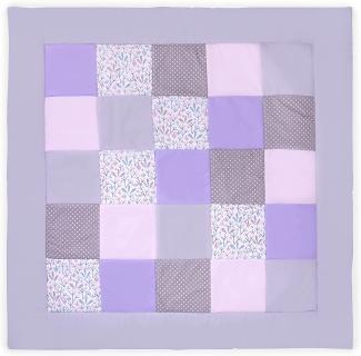 Amilian Krabbeldecke; Patchworkdecke; Krabbelmatte; Spieldecke; Laufgittereinlage; Matte; Decke; Kuscheldecke; Spielmatte als Geschenk für Baby, Kinder; Erstausstattung; Patchwork: M127 (145x145 cm)