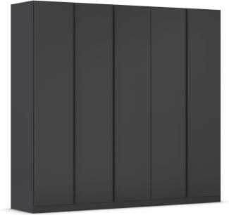 Kleiderschrank Drehtürenschrank Monostar | 5-türig | grau-metallic 226 x 210 x 54