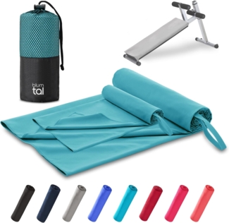 Blumtal Handtuch Fitness Handtuch im 2er Set, Mikrofaser Sporthandtuch Fitnessstudio, Mikrofaser (2-St), 80x40 cm