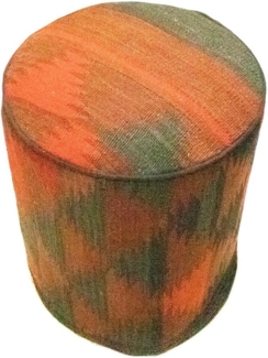 Sonderform,XS / 80 cm Ø Rund & kleiner,Mehrfarbig,Patchwork,Schurwolle,Afghanistan