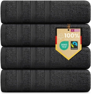 B!HOME Handtücher Set Saunatücher, Duschtücher, Gästehandtücher 100% Baumwolle, (Spar-Set, 8-St), flauschig saugfähig Frottee weich