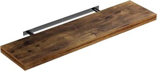 Casaria Wandboard, mit Halterung 50 -110cm Schwebend 15kg Tragkraft Küche Wohnzimmer