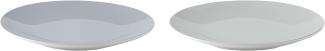 Stelton Emma Teller Blue, 2er Set, Speiseteller, Geschirr, Steinzeug glasiert, Blau, 18 cm, x-209