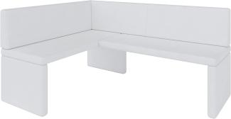 Eckbank Akiko Corner Bench - Eckbankgruppe für Ihrem Esszimmer, Küche modern, Sitzecke, Essecke. Perfekt für Küche, Büro und Rezeption. Solide und Starke Verarbeitung. (Soft 17, 128x168cm Links)