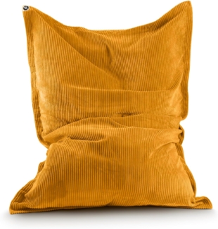 Lumaland Sitzsack Classic XXL Cord | Riesen Sitzsack XXL mit Softer Rippenstruktur – ideal zu Cord Sofa & Sessel Indoor Bean Bag für Wohnzimmer, Schlafzimmer & Co. - 380 L, 140x180 cm