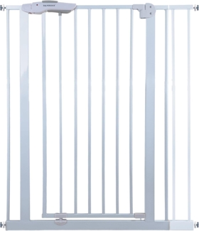 RAMROXX Treppenschutzgitter Absperrgitter weiß für 85-95cm Durchgang 110cm Hoch