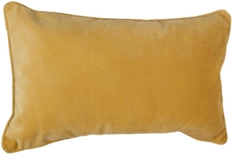 Kissen Uni Abziehbar, Polyester, ocre, 50x30 cm