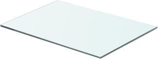 vidaXL Regalboden Glas Transparent 50 cm x 30 cm 243821