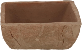 Schöner Blumentopf eckig aus "Aged" Terracotta im Landhausstil