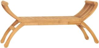 vidaXL Gartenbank 126 cm Massivholz Teak 316150