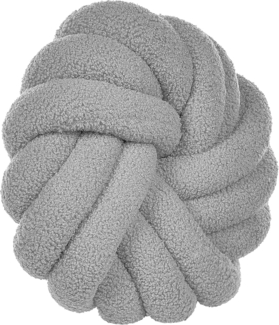 Dekokissen Ohne Muster AKOLA Bouclé 31 x 31 cm Grau