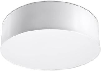 Sollux ARENA moderne Deckenlampe rund weiss 2-flg. E27