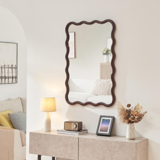 Wandspiegel Porloskid 90x60 cm Dunkelbraun [en. casa]