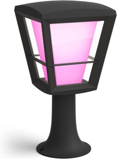 Philips Hue White and Color Ambiance Econic Outdoor Sockelleuchte schwarz