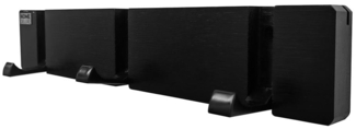 HOME DELUXE Garderobenleiste HOOK inkl. Haken und Magnete - Schwarz
