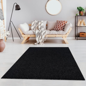 Jimri Teppich Lotus Wohnzimmer Teppich Einfarbig Kurzflor Läufer Uni, Rechteckig, Wohnzimmer Teppich Einfarbig Kurzflor Läufer