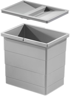 Hailo Einbaumülleimer Hailo Inneneimer 1093479 mit Deckel 18 L 320x226x295 mm 2 Henkel