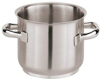 PADERNO 11010–18 High Hälfte Kasserolle, 2 Griffe in Edelstahl, 18 cm