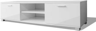 vidaXL TV-Schrank Hochglanz-Weiß 140x40,5x35 cm 243043