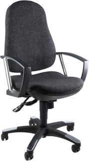 Topstar 9020AG22, Trend SY 10, Bürostuhl, Schreibtischstuhl, ergonomisch, mit Armlehnen, Bezugsstoff anthrazit