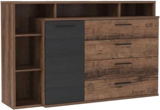 Sideboard Joyce 8 Schlammeiche 153 x 99 x 42 cm Schubkastenkommode Schrank